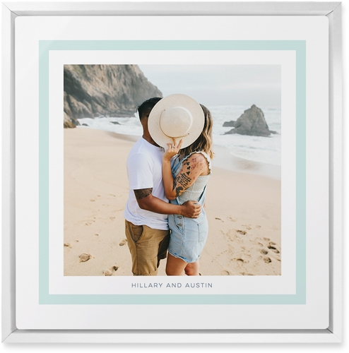 Freeze Frame Wall Art, White, Single piece, Metal, 12x12, Glossy, Green