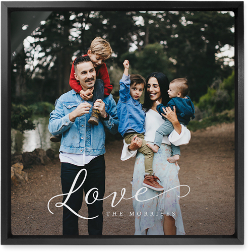 Just Love Portrait Wall Art, Black, Single piece, Metal, 12x12, Matte, White, white