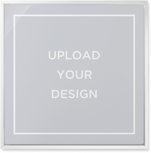 Upload Your Own Design Landscape Wall Art, White, Single piece, Metal, 16x16, Glossy, Multicolor, multi