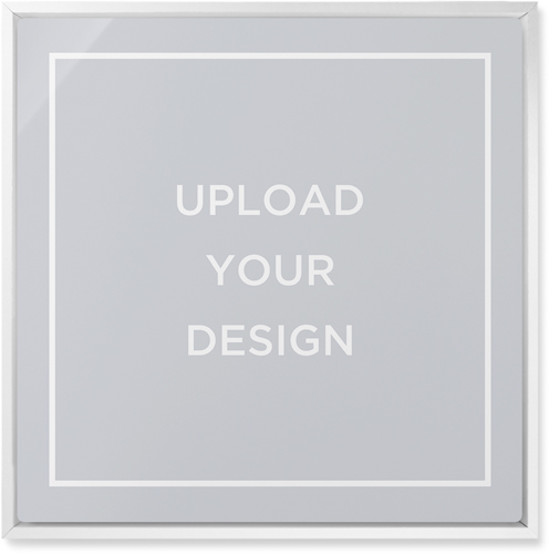 Upload Your Own Design Landscape Wall Art, White, Single piece, Metal, 16x16, Matte, Multicolor