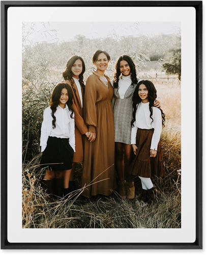 Simple Gallery of One Border Portrait Wall Art, Black, Single piece, Metal, 16x20, Glossy, Multicolor, multi