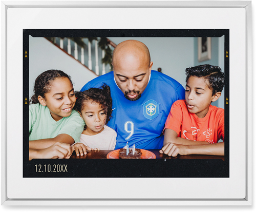 Film Frame Wall Art, White, Single piece, Metal, 16x20, Glossy, White, white