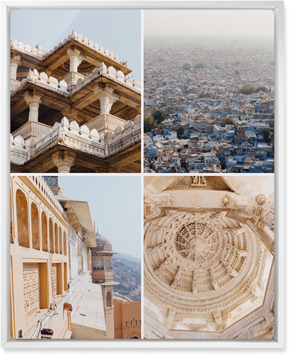 Four Top Wall Art, White, Single piece, Metal, 16x20, Glossy, Multicolor, multi