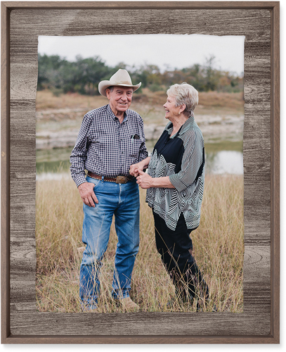 Countryside Portrait Wall Art, Walnut, Single piece, Metal, 16x20, Glossy, Brown
