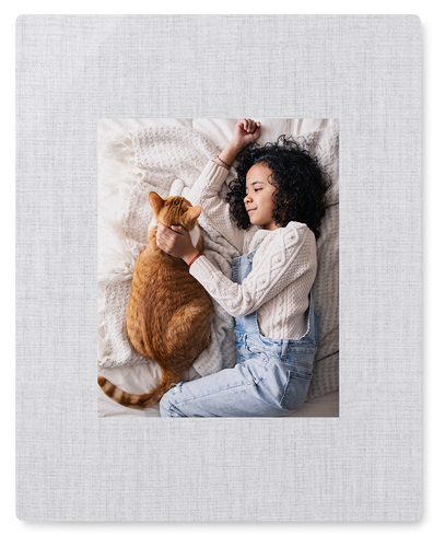 Full Frame One Wall Art, No Frame, Single piece, Metal, 16x20, Matte, White, white