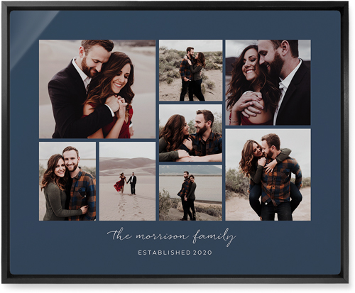 Pieces of Eight Wall Art, Black, Single piece, Metal, 16x20, Matte, Gray, gray