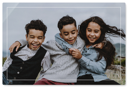 Floating Frame Wall Art, No Frame, Single piece, Metal, 20x30, Glossy, White, white