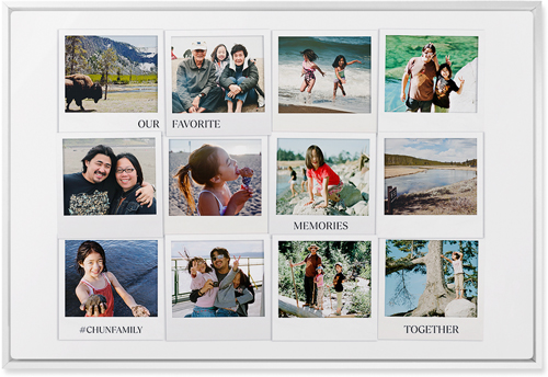 Photo Memories Wall Art, White, Single piece, Metal, 20x30, Glossy, White