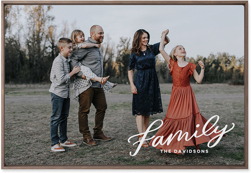 Family Letters Wall Art, Walnut, Single piece, Metal, 20x30, Matte, White, white