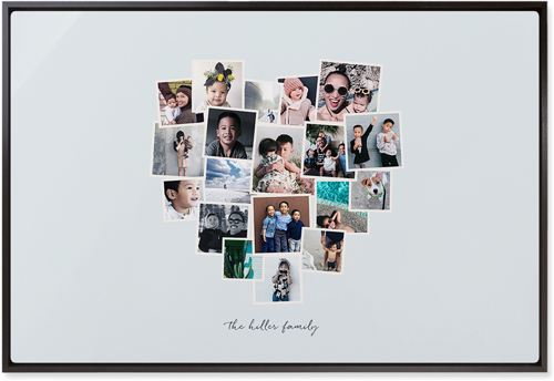 Heart Strings Wall Art, Black, Single piece, Metal, 20x30, Glossy, Gray, air