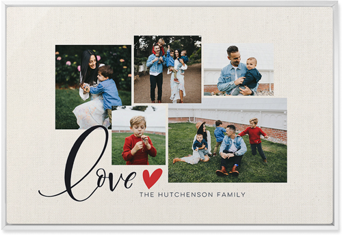 Just Hearts Wall Art, White, Single piece, Metal, 20x30, Glossy, Beige, antique white