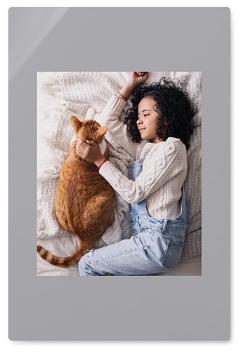 Full Frame One Wall Art, No Frame, Single piece, Metal, 20x30, Glossy, Gray, stone