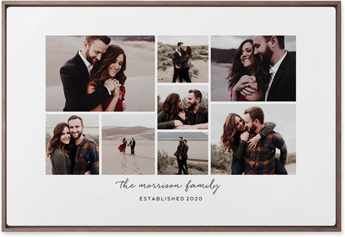 Pieces of Eight Wall Art, Walnut, Single piece, Metal, 20x30, Matte, White, white