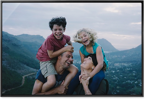 Photo Gallery Wall Art, Black, Single piece, Metal, 24x36, Matte, Multicolor, multi