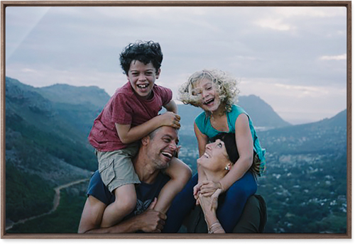 Photo Gallery Wall Art, Walnut, Single piece, Metal, 24x36, Matte, Multicolor