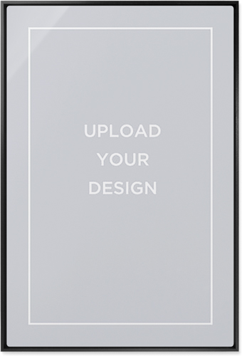 Upload Your Own Design Wall Art, Black, Single piece, Metal, 24x36, Matte, Multicolor