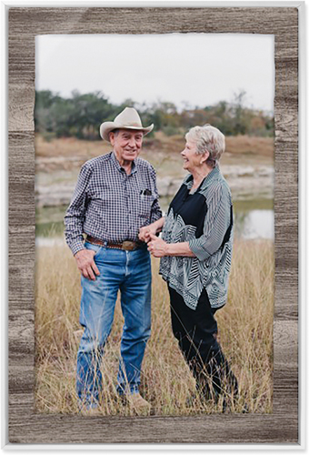 Countryside Portrait Wall Art, White, Single piece, Metal, 24x36, Glossy, Brown