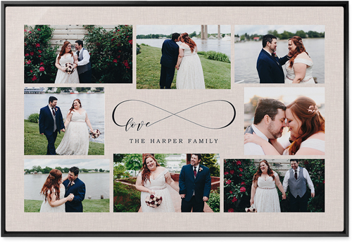 Sweet Moments Wall Art, Black, Single piece, Metal, 24x36, Matte, Beige, antique white