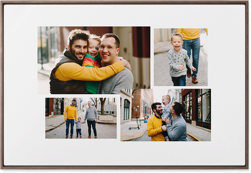 Connect Four Wall Art, Walnut, Single piece, Metal, 24x36, Glossy, White, white