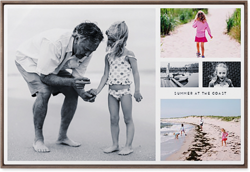 Hero Collage Landscape Wall Art, Walnut, Single piece, Metal, 24x36, Matte, Multicolor, multi