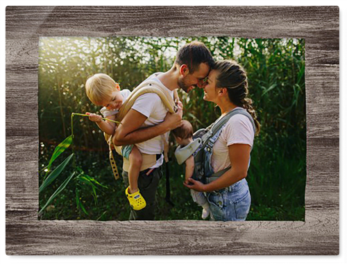 Countryside Wall Art, No Frame, Single piece, Metal, 30x40, Glossy, Brown, wood