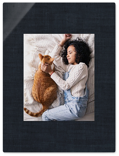 Full Frame One Wall Art, No Frame, Single piece, Metal, 30x40, Glossy, Black, black