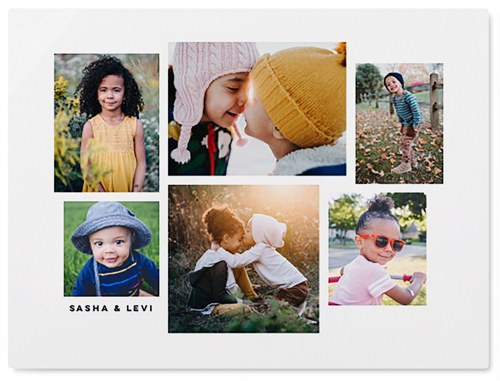 Six Times Wall Art, No Frame, Single piece, Metal, 30x40, Glossy, White, white