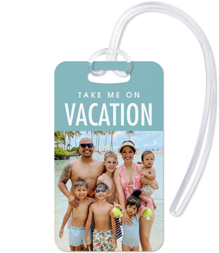Vacation Gallery Of One Luggage Tag, Large, Multicolor