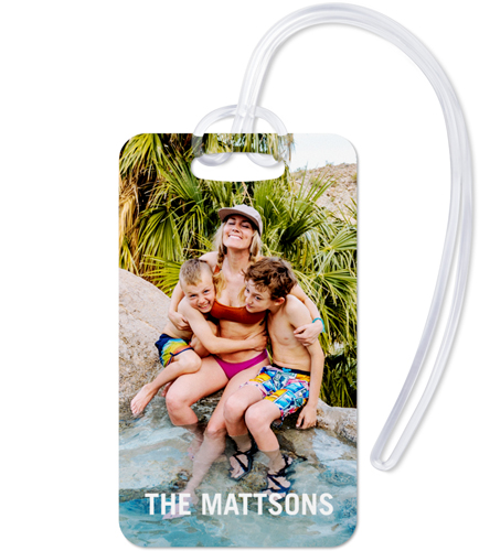 Photo Gallery Luggage Tag, Large, Multicolor, multi