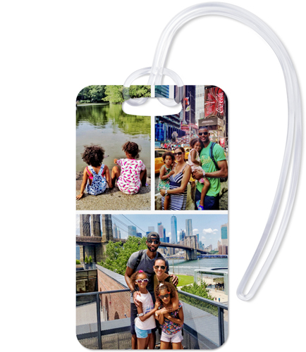 Gallery of Three Luggage Tag, Large, Multicolor