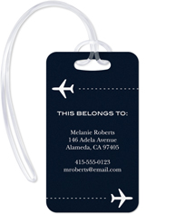Custom printed luggage tags on sale