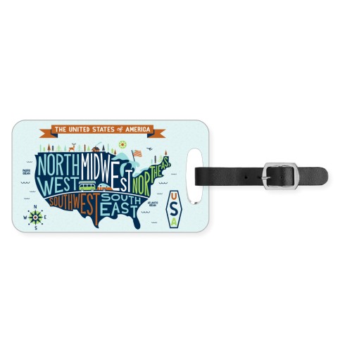 Adventure See The World Luggage Tag, Small, Blue