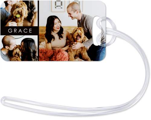 Text Gallery of Three Luggage Tag, Small, Multicolor