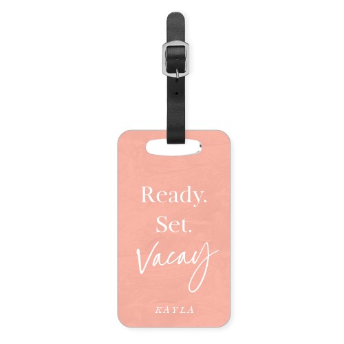 Ready Set Fly Luggage Tag, Small, Pink