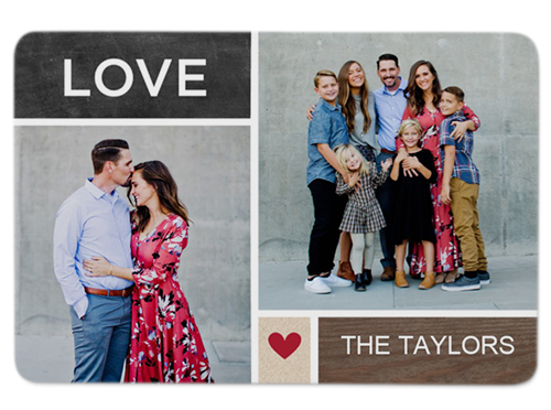 Watercolor I Heart You Metal Magnet, 2x3, White, white