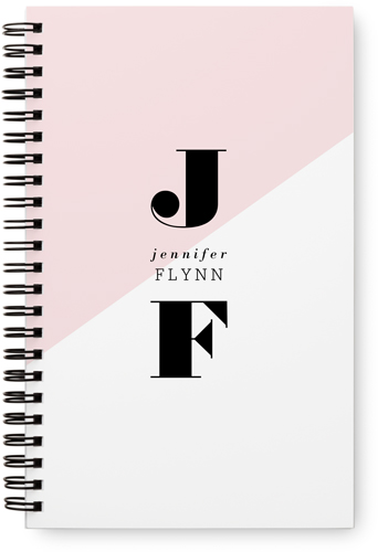 Colorblock Name Monthly Planner, Pink