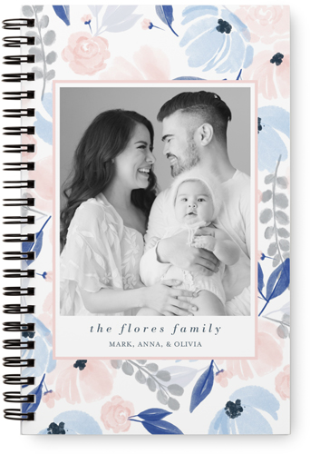 Painted Florals Monthly Planner, Gray