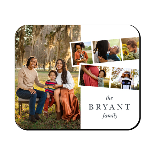 Filmstrip Banner Mouse Pad, Rectangle, White