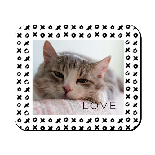 Pet Gallery with Border Mouse Pad, Rectangle Ornament, Multicolor