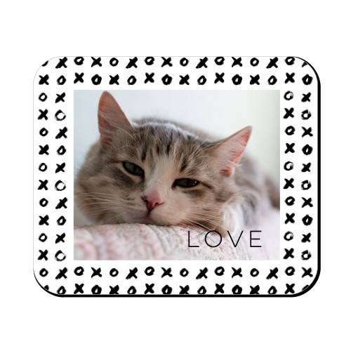 Pet Gallery with Border Mouse Pad, Rectangle, Multicolor