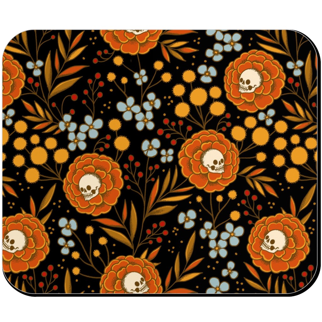 Halloween Floral - Multi Mouse Pad, Rectangle, Multicolor