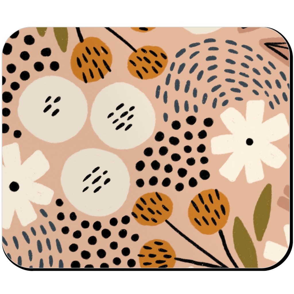 Phyllis - Pink Mouse Pad, Rectangle Ornament, Pink