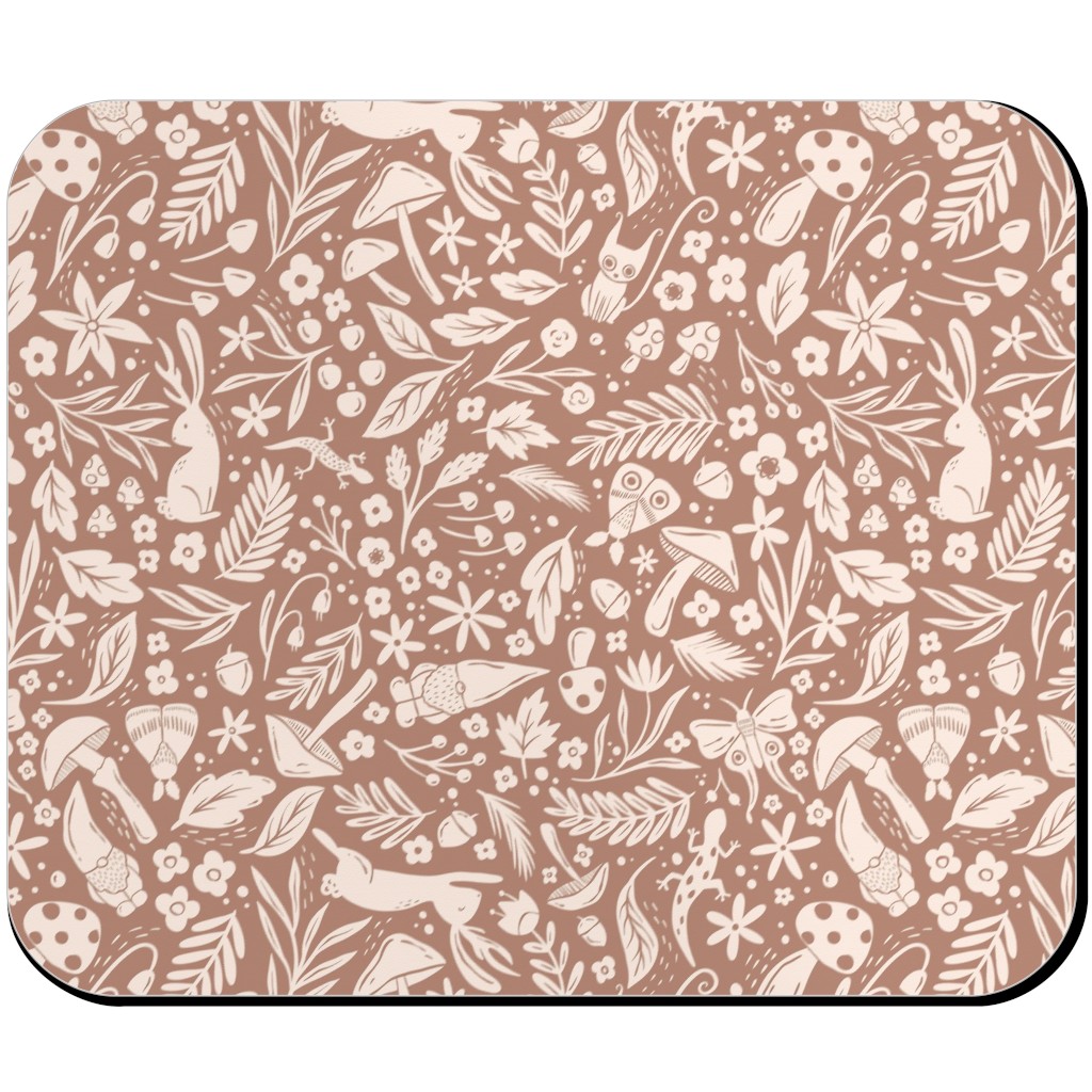 Enchanted Forest - Sienna Mouse Pad, Rectangle, Brown, Brown