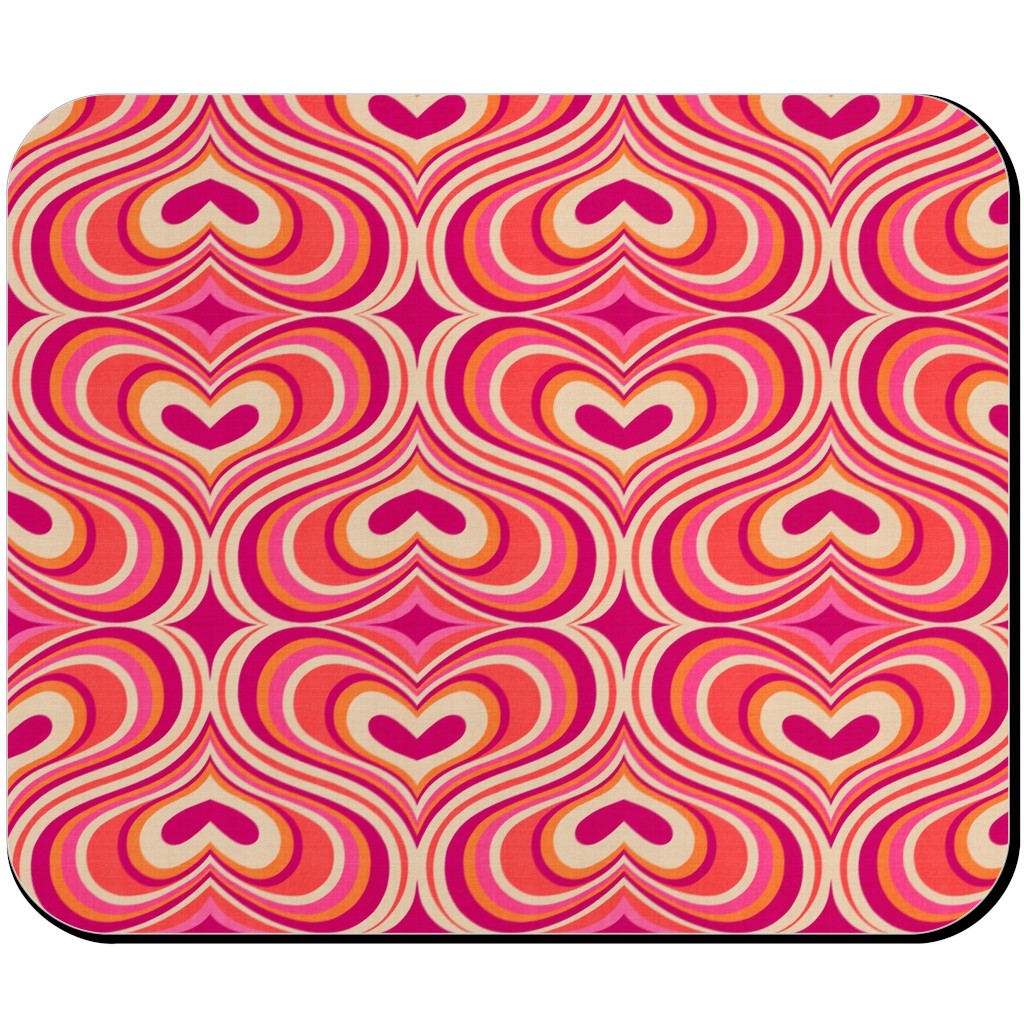I Think I Love You - Red Mouse Pad, Rectangle Ornament, Red