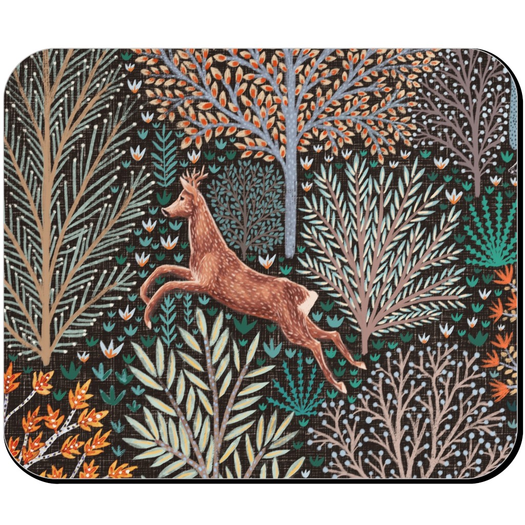 Forest Animals - Multi Mouse Pad, Rectangle Ornament, Multicolor