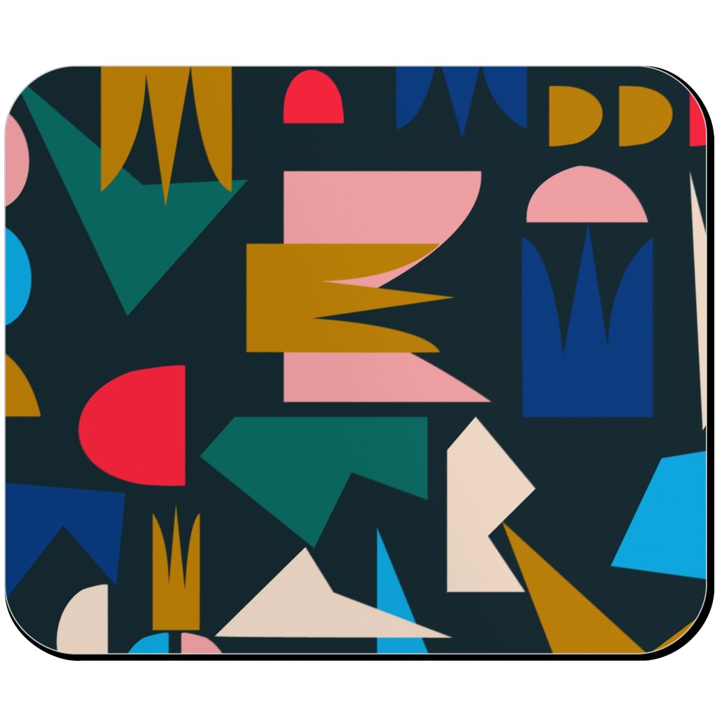 Shape of Things - Multi Mouse Pad, Rectangle, Multicolor