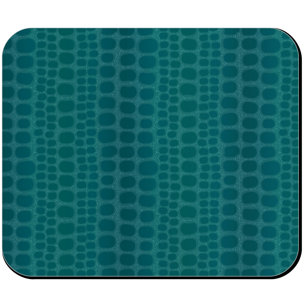 Reptilian Skin Mouse Pad, Rectangle, Green