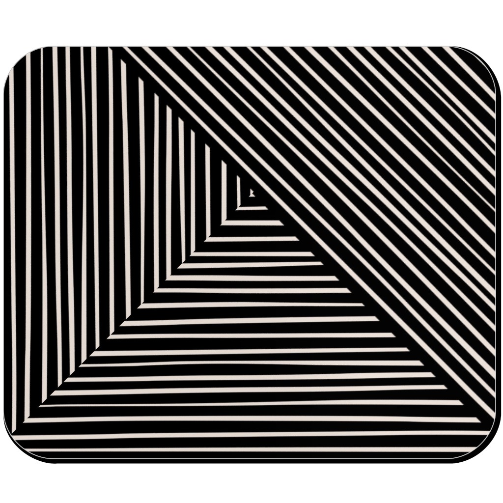 Angles and Lines Mouse Pad, Rectangle Ornament, Gray