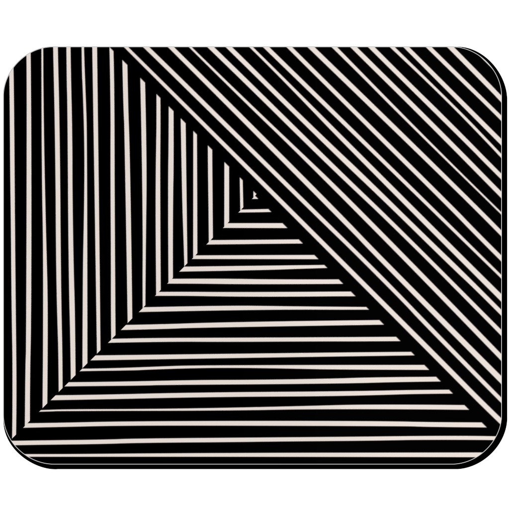 Angles and Lines Mouse Pad, Rectangle, Gray, Gray