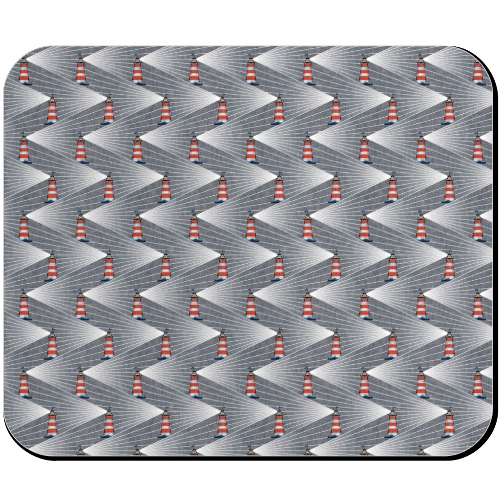 Land Ahoy Mouse Pad, Rectangle Ornament, Gray